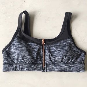 Lululemon front zip sports bra